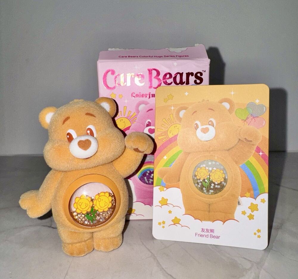 POP MART X Care Bears Colorful Hugs Series Figure Confirmed Friend Bear